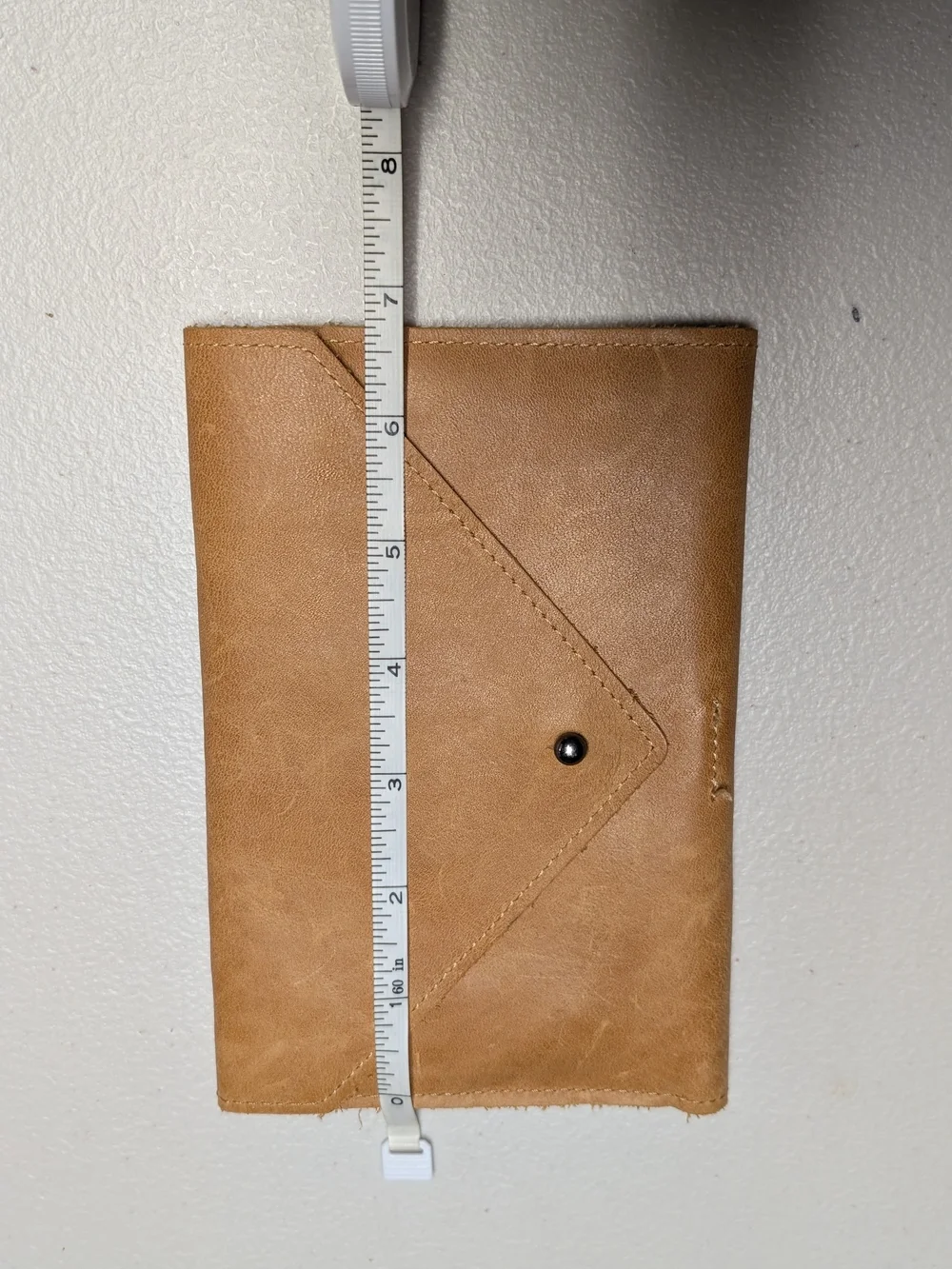 Handmade Tan Leather Passport & Travel Document Holder